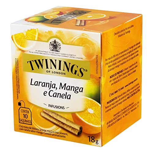 AB Brasil Chá Misto De Laranja Manga E Canela Twinings Com 10 Saq...