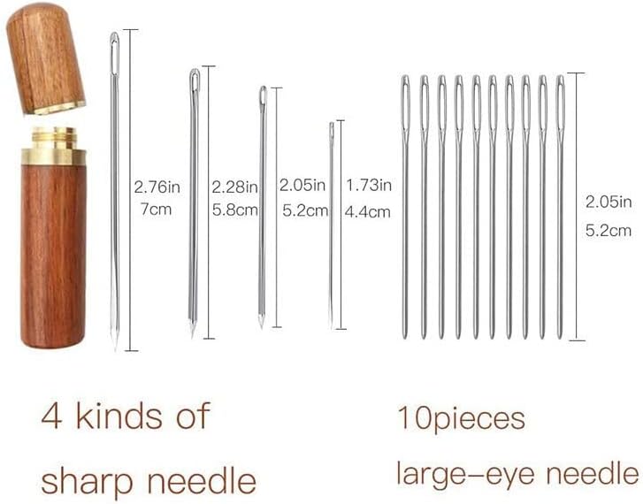 Leather Craft Hole Punch Tools set Hand Held Silent Pliers Diamond Sewing Stitching Chisel Pricking Iron 4mm Spacing 2/4 Teeth