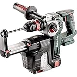 Metabo - 18V 1" Sds-Plus Brushless Rotary Hammer Bare W/Hepa Vacuum Attachment (600211900 18 LTX BL 24 Quick Bare + Isa 18 LTX), Rotary Hammers