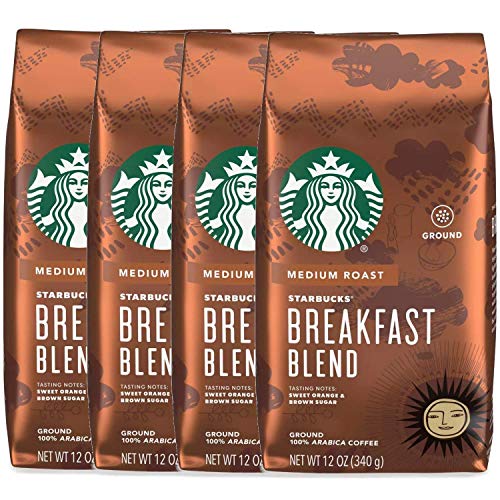 Starbucks Ground Coffee, Breakfast Blend, 12 OZ