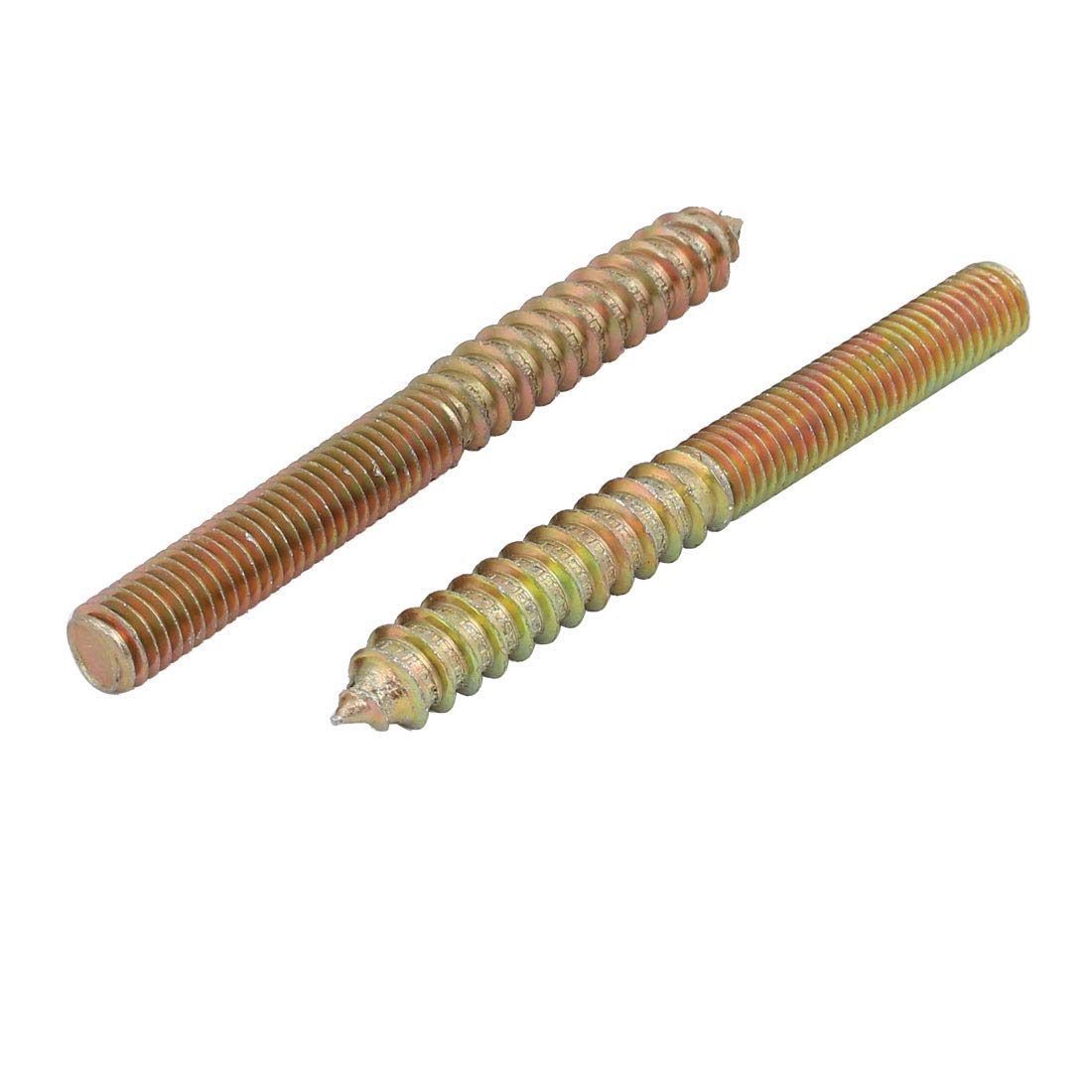 Aexit M8x80mm Carbon Home Hardware Steel Zinc Plated Hanger Bolt 8pcs Model:54as123qo765