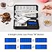 UNIWEIGH Milligram Scale 50g/0.001g High Precision,Digital mg Scale with LCD/Tare,6 Units Jewelry Scale,Micro gram Scale for Powder,Coins,Gold,Reloading Scale,Included Cal Weight,Batteries