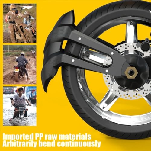 Garde-boue arrière de moto universel avec support de fixation