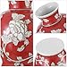YJSQOEOE Vintage Chinoiserie Floral Ceramic Vase, Large Rustic Pottery Vases for Living Room, Entryway, Dining Table Centerpiece, Farmhouse Home Décor, Floor or Tabletop Flower Vase, (Red)