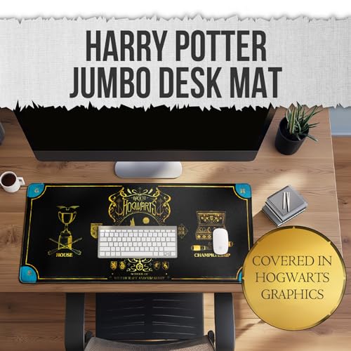 Harry Potter Jumbo Desk Mat neopreno negro XL 70x30 cm miniatura 2