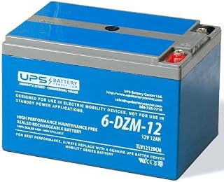 LCB 6-DZM-12 12V 12Ah Insert Terminal Compatible Replacement Battery by UPSBatteryCenter