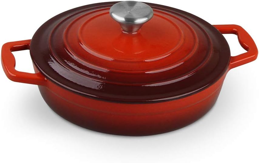 CS-Kochsysteme Solingen 7-Piece Cast Iron Cookware Set, Oven-Safe, Induction-Compatible, by Carl Schmidt Sohn red image 2