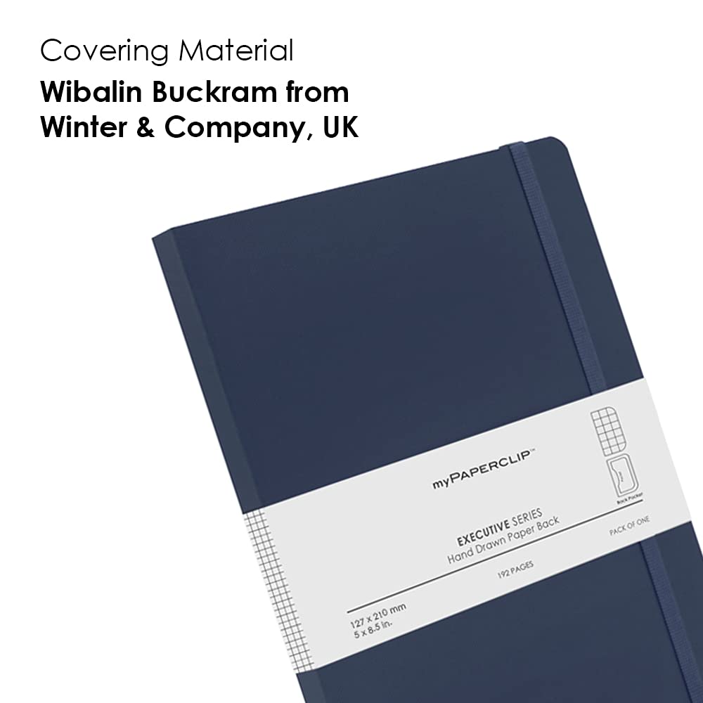myPAPERCLIP Executive Series ESX192M-C ESX192M-C - Quaderno a quadri, formato medio, 127 x 210 mm, confezione da 5, colori misti (ESX192M-C_Pack_of_5_Mixed)