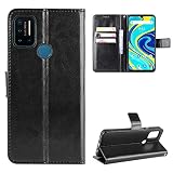 Jiajihua Custodia Compatibile con Umidigi A7 Pro [Pelle PU+Guscio] [Flip Stand] [Slot per scheda] [Chiusura magnetica] Black
