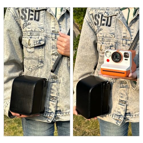 Funda Vintage para Cámara Polaroid Now Negra miniatura 7