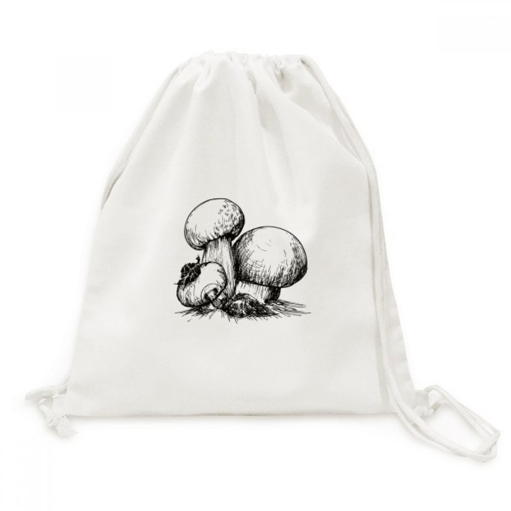 Toile Drawstring Backpack avec illustration de créature sac à dos cordon - 5