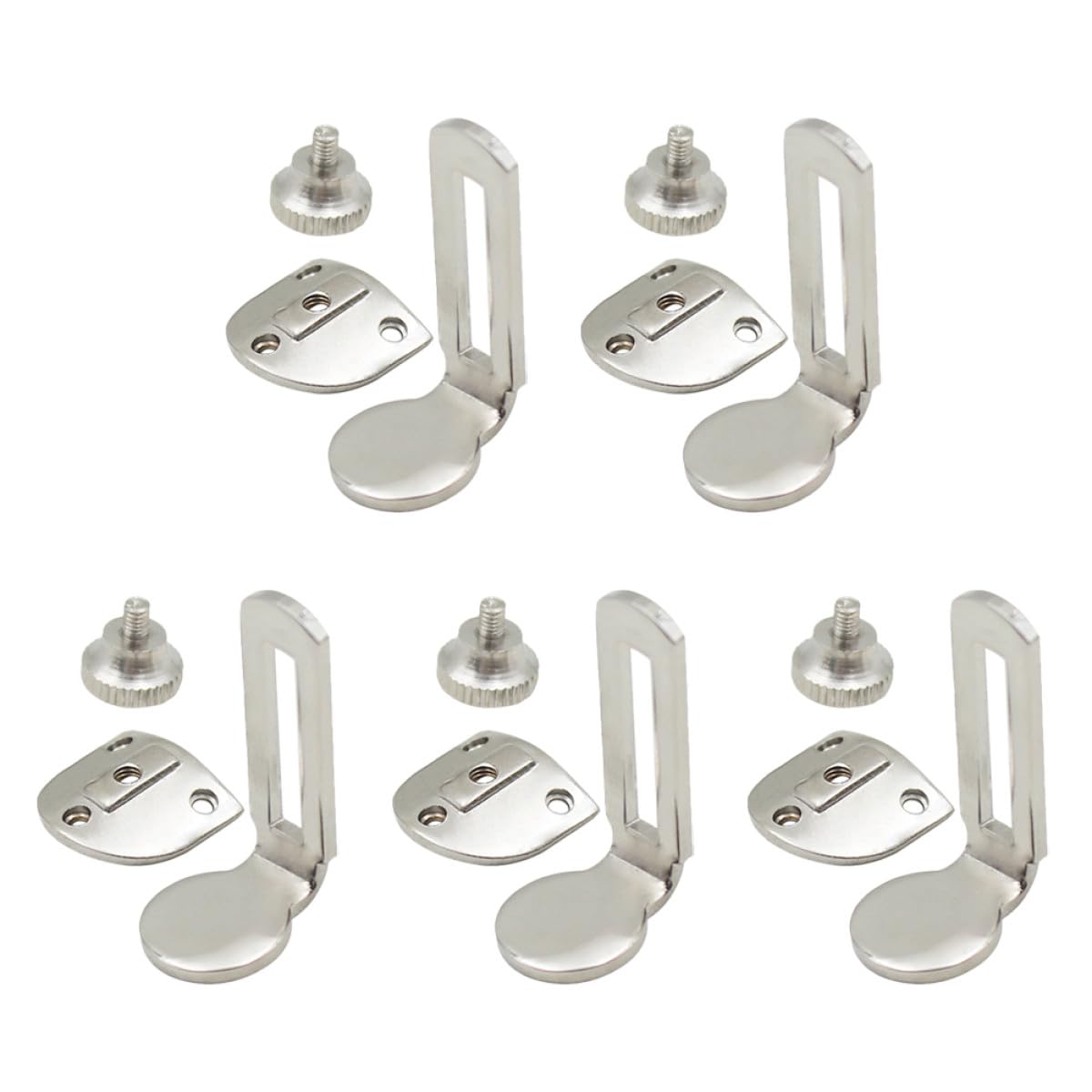 GALPADA Set 5 Pezzi Poggiadito Regolabile per Clarinetto, Supporto Poggia Dita Compatto in Materiale Resistente, Accessorio per Strumenti a Fiato, per Uso Professionale e Amatori