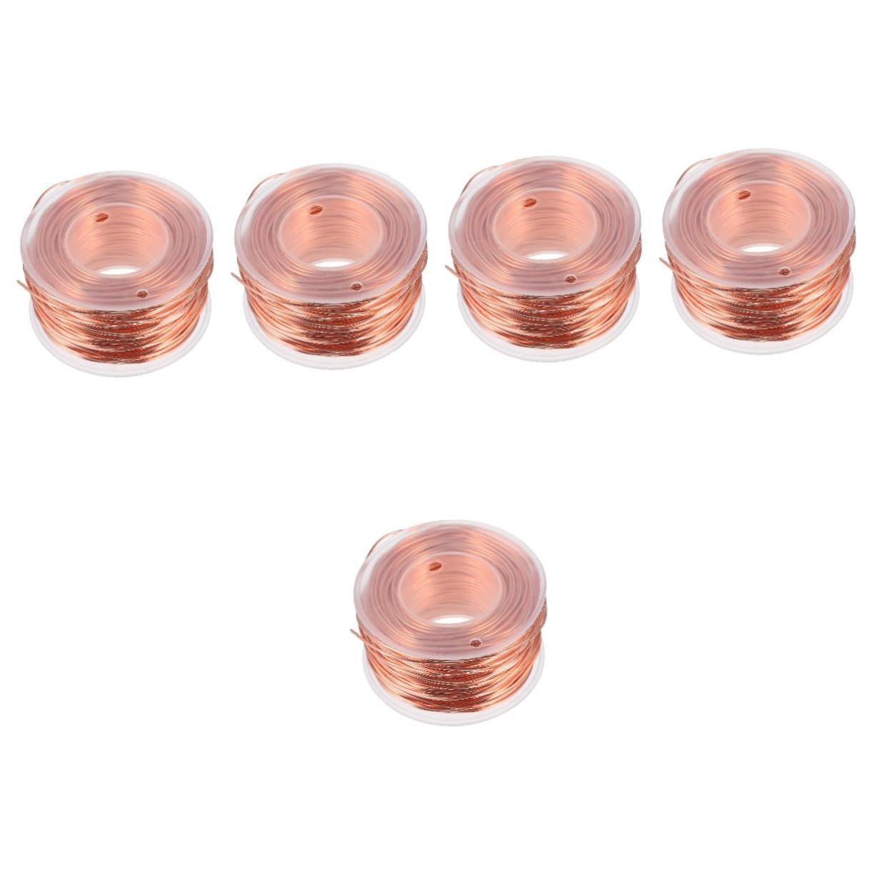 Gatuida 5pcs Crafts Copper Wire for Gardening and Projects Bendable Thin Metal Wire Pure Copper for Hydroponic Antennas and Plant Support