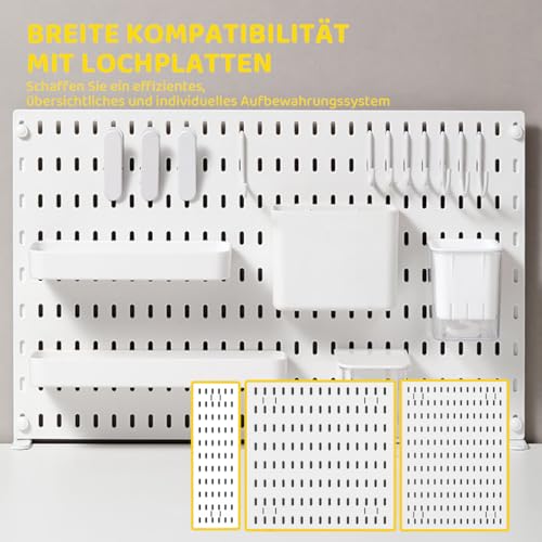WRQIOO 2 Stück Extended Desk Clamp Pegboard Fixing, Schreibtisch Klemmhalterung für Pegboard Schreibtisch, Nagellos, Verstellbare 1-5.5 cm, Befestigung für Büro, Gaming, Wohnzimmer