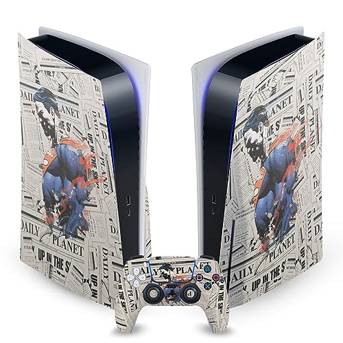 Autocollant Superman PS5 skin manette DualSense et console de jeu