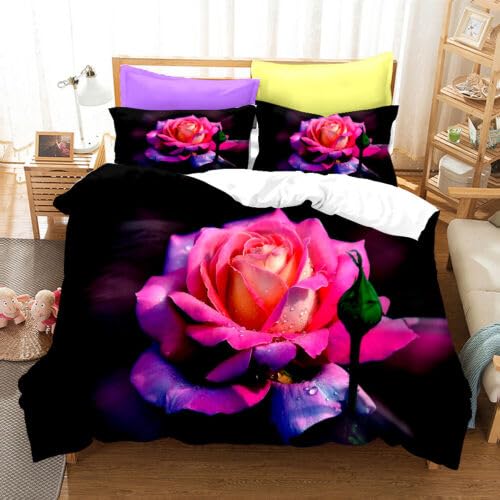 Housse de couette 220x240 imprimé floral pour rafraîchir une chambre adulte