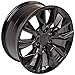OE WHEELS CV32 20x9 RST Style Wheels - Gloss Black Rims 20 Inch Set of 4, 6x139.7 Wheels - Optional TPMS & 275/55R20 Tires and Rims Packages - Fits Silverado 1500 & GM Full Size SUVs (Set of 4)
