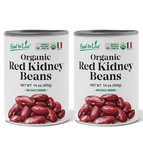 Food to Live Organic Italian Red Kidney Beans, 14 oz