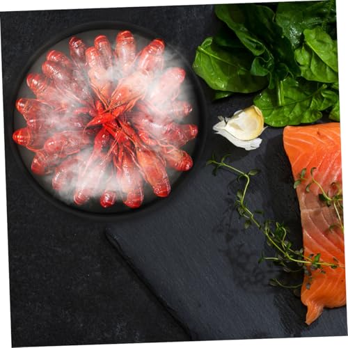 Plato moderno para sushi de melamina negro de 27.2 cm miniatura 5