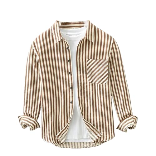 Chemise à manches longues pour homme idéale pour un printemps décontracté