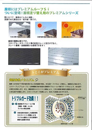 Amazon.co.jp: エスケー プレミアムルーフ Si 16kgセット 艶消し RC