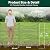 10 Panels No Dig Decorative Outdoor Garden Fence for Yard, 32 in(H) X 23.6 ft(L) Animal Barrier Fencing Rustproof Metal Wire Panel Border for Dog, Rabbits, and Patio Temporary Ground Stakes Defense