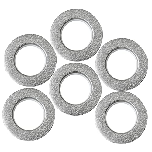 ABOOFAN 6Pcs Curtain Rings High Grade Plastic Grommets for Easy Sliding for Home Decoration and Pleated Style Curtains