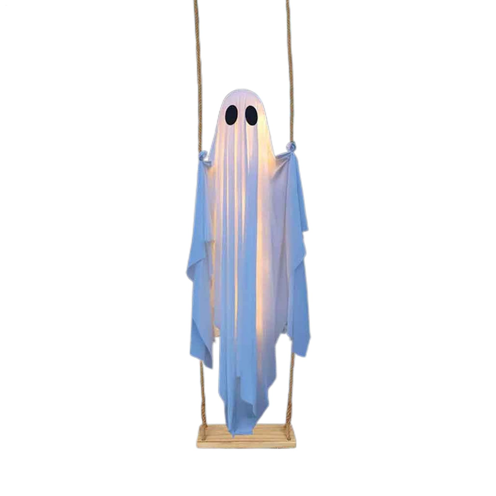 Fantôme Halloween pour porche et jardin : déco suspendue de 32 cm