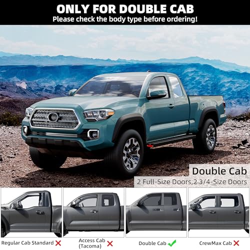 Estribos de Aluminio para Toyota Tacoma Doble Cabina 2005-2023 miniatura 3
