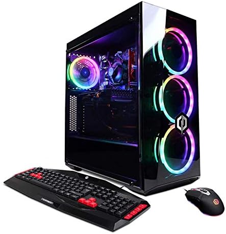 CyberpowerPC Gamer Xtreme VR Gaming PC, Intel Core i5-9400F 2.9GHz, NVIDIA GeForce GTX 1660 6GB, 8GB DDR4, 240GB SSD, 1TB HDD, WiFi Ready & Win 10 Home (GXiVR8060A8, Black)