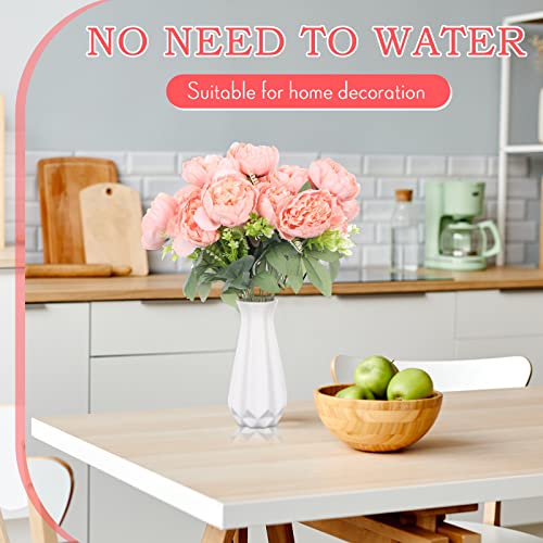 Yunlly 56 Heads Peonies 8 Bunches Artificial Peony Flowers Silk Fake Peony Flowers For Table Centerpieces Boho Home Decor Arrangement Decor Floral Bouquets Wedding Bouquet (Pink) #TOP3