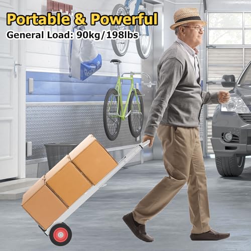 Carretilla plegable de mano con ruedas robusta miniatura 4