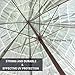 EasyGo - 8' Thatch Patio Tiki Umbrella Tropical Palapa Raffia Tiki Hut Hawaiian Hula Beach Umbrella