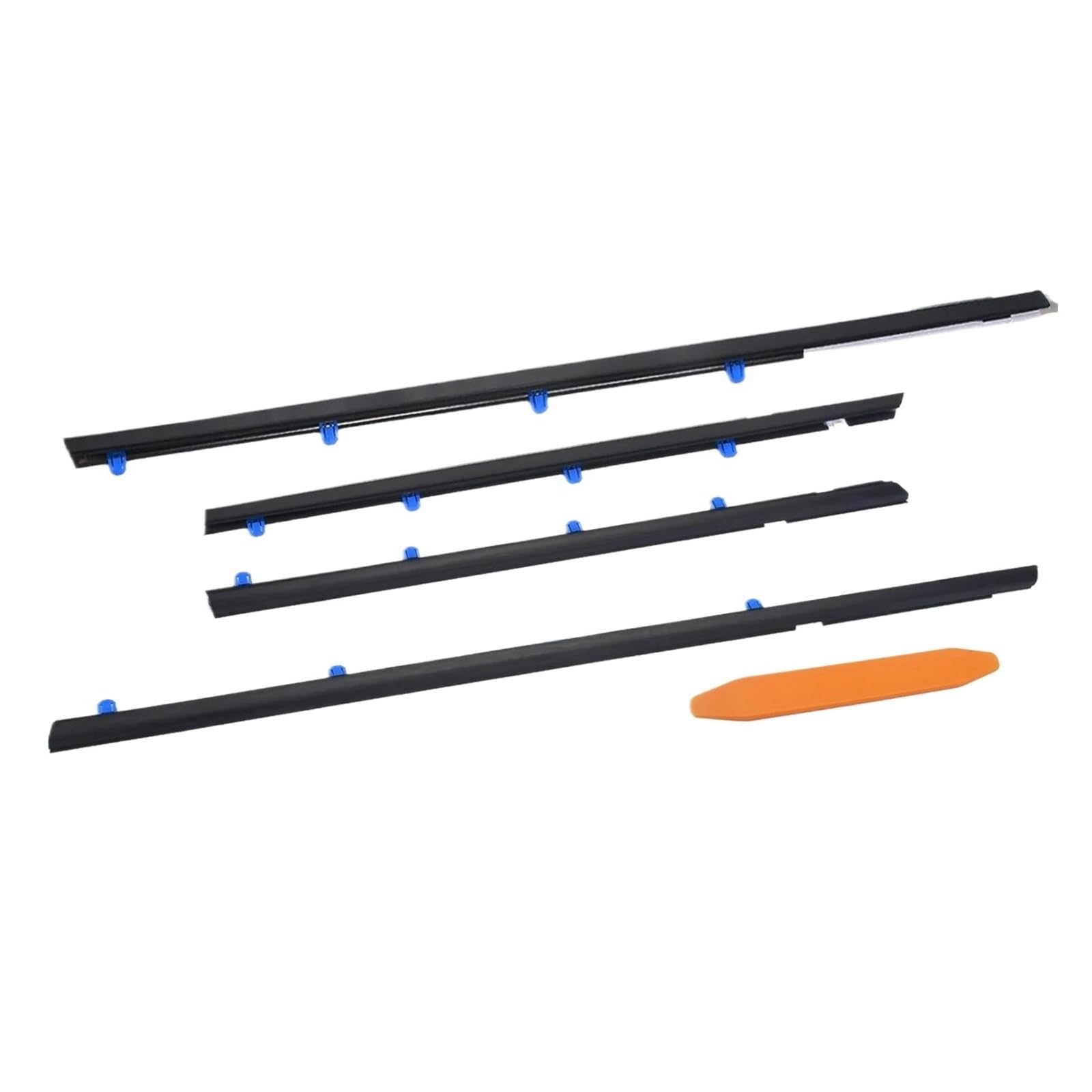 Car Window Weatherstrips for Civic 2012 2013 2014 2015 Rubber Door Moulding Trim Belt Outer Glass Sealing Belts ATGCBCAUF
