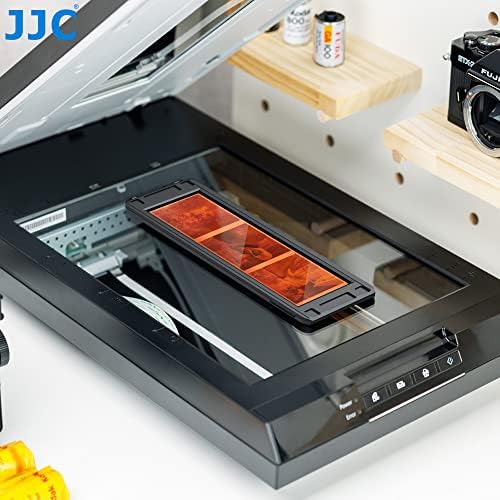 JJC 120 Medium Format Negatives Film Holder, Slide Mount Magnetic Holder for Scanning Medium-Format Films on Standard Flatbed Scanner with Backlight Transparency Unit Scanning Area 190 x 57.1mm