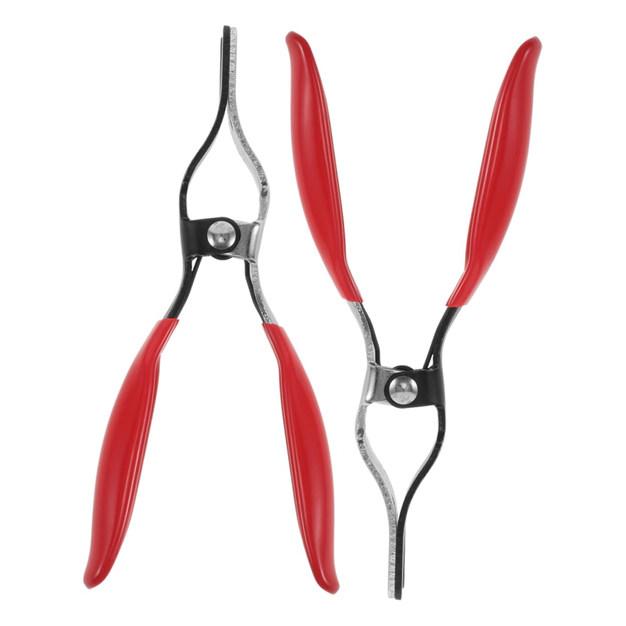 GRIRIW Rapid Oil Pipe Disconnect Pliers Automotive Hose Clamp Remover Set of 2 Chrome Steel for Auto Mechanic