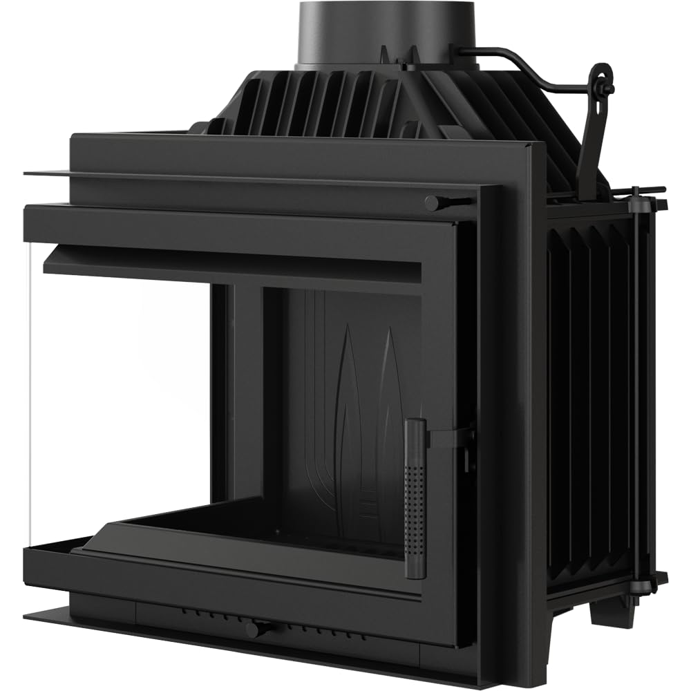 KRATKI Gusseisen Kamin 8kW Simple Kamineinsatz BImSchV Stufe 2, Eco-Design