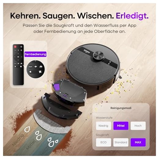 MONSGA Saugroboter mit Wischfunktion