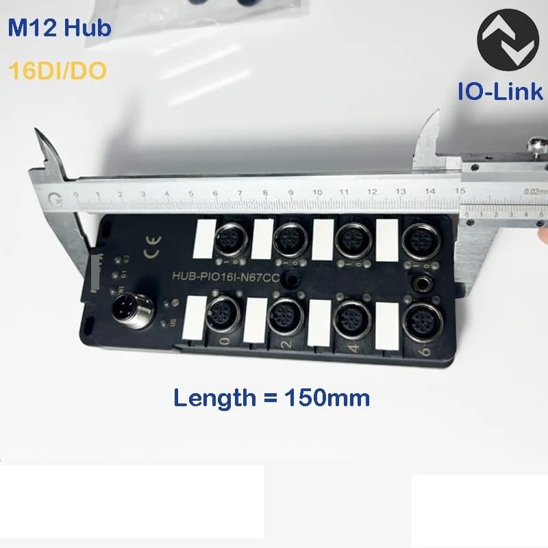 IO Link, M12 Hub, 16DI/DO ,PNP M12 A Code , 8 Ports