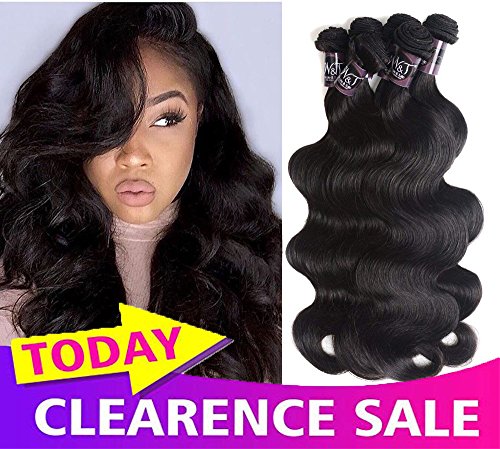 Brazilian Body Wave Virgin Hair 6 Bundles 8A 100% Unprocessed Human Hair Extensions For Black Women With Natural Black Color(10"x2 12"x2 14"x2)