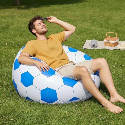 Sofá de baloncesto inflable naranja sillón plegable para estudiantes 4