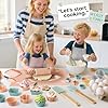 Ultimate Baking Kit for Kids - 38 Piece Kitchen Tools, Food Grade Silicone, BPA/BPS Free - Real Cooking Set for Ages 8-12 - Girls Boys Birthday Stocking Stuffer - Sage Green #1