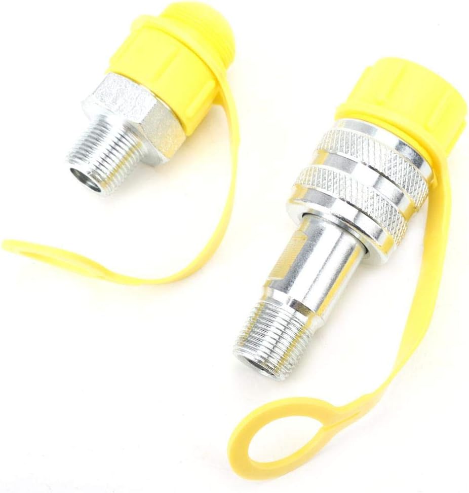 Hydraulic Coupling Set, Hydraulic Coupling,Zg3/8 Mechanical Oil Pipe Chrome Plated Steel Coupler With safety lock function 70Mpa