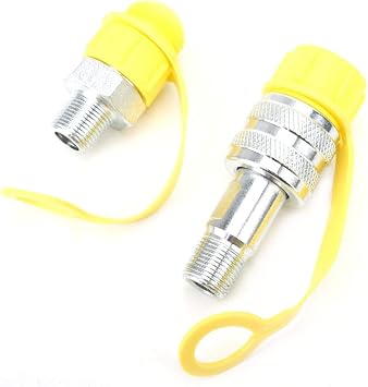 Hydraulic Coupling Set, Hydraulic Coupling,Zg3/8 Mechanical Oil Pipe Chrome Plated Steel Coupler With safety lock function 70Mpa