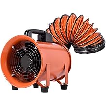 Utility Blower Fan 12 inch 250MM Portable Ventilator,0.7HP 2295 CFM High Velocity Utility Blower Mighty Mini Low Noise 12 inch with 10M Duct Hose