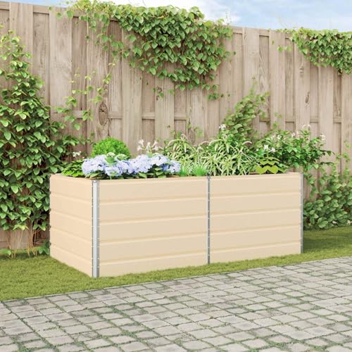 Pot de fleurs robuste et durable ivoire anti-corrosion pour grands arbustes de balcon