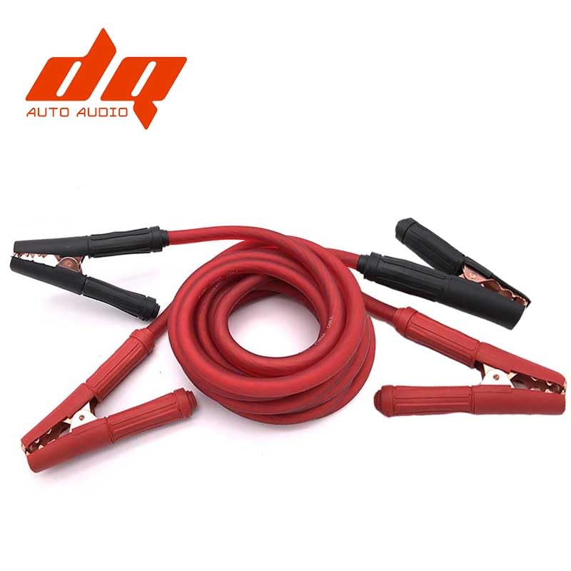 SOS Cable Black Red Copper Wire Auto Battery Line Emergency Cable Line Cable Clip Power Charging Jump Start Leads|Cables, Adapters & Sockets - (Color Name: 4GA Half of 5M 1pair)