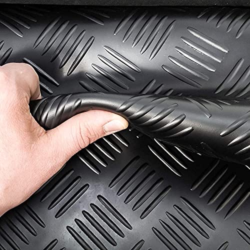 Antirutschmatte 500 x 100 cm für Außenbereich, Boden rutschfest 3mm Dicke Gummimatte Rolle, Strapazierfähig für Garage, Treppe, Werkstatt, Keller, Industrie