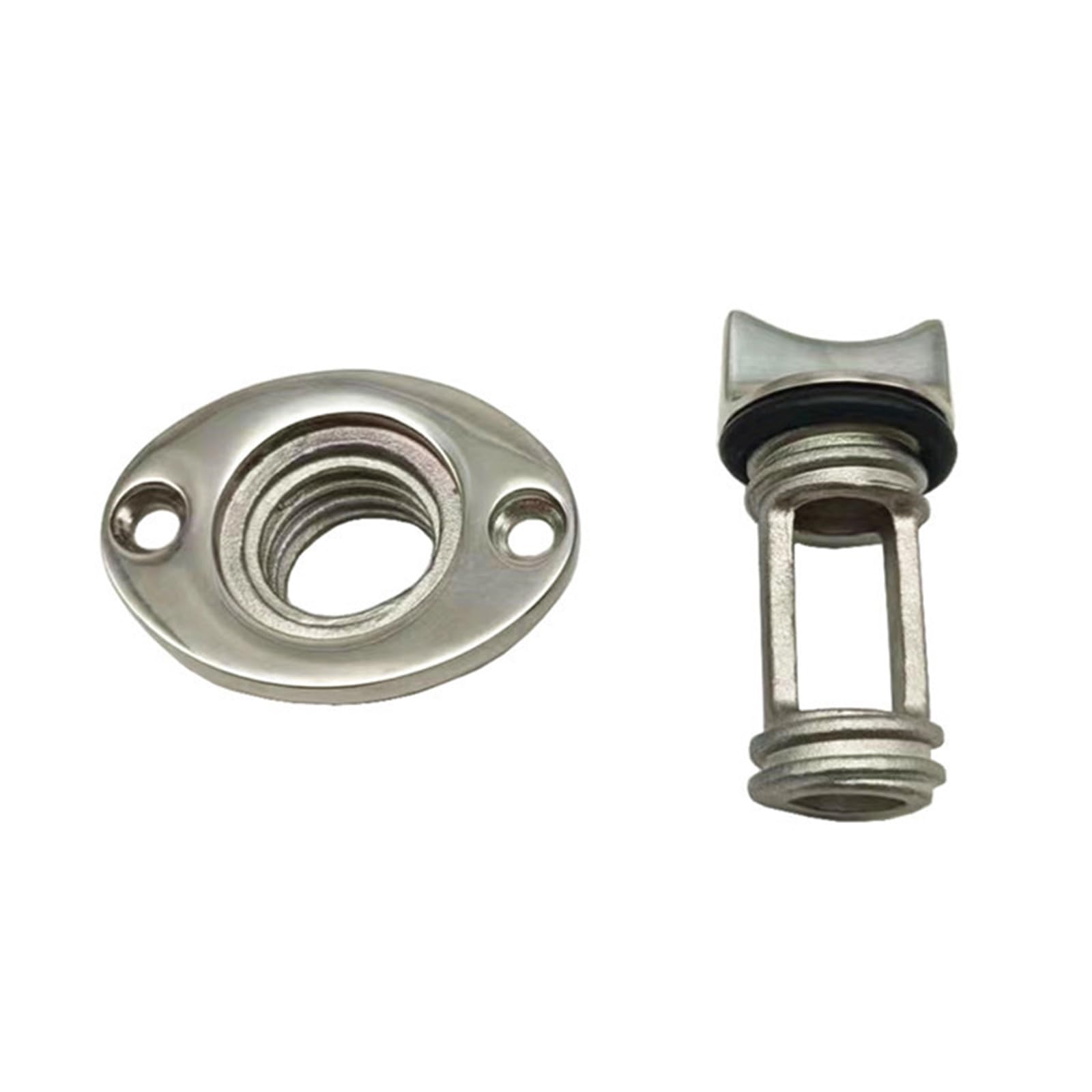 Upgraded Boat Drain Plug High 316 Stainless Steel Garboard Bilge Drain Plug Bung for Marine Boat Hull Replace Stainless Steel Hardware