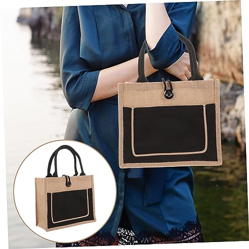 Bolsa de yute minkissy: arpillera reutilizable de gran capacidad para compra 4